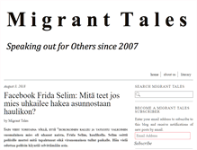 Tablet Screenshot of migranttales.net